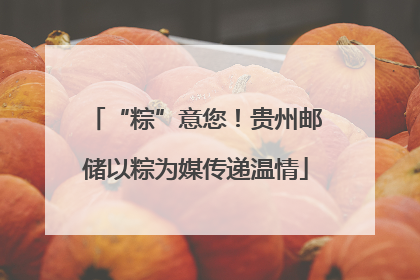 “粽”意您！贵州邮储以粽为媒传递温情