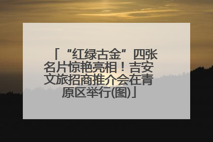 “红绿古金”四张名片惊艳亮相！吉安文旅招商推介会在青原区举行(图)