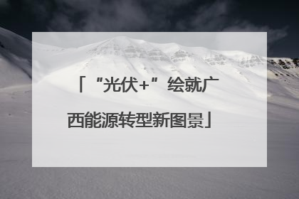 “光伏+”绘就广西能源转型新图景