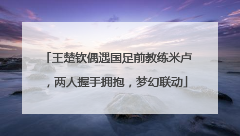 王楚钦偶遇国足前教练米卢，两人握手拥抱，梦幻联动