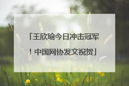 王欣瑜今日冲击冠军！中国网协发文祝贺