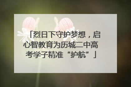 烈日下守护梦想，启心智教育为历城二中高考学子精准“护航”