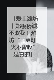 爱上潍坊丨郑板桥诚不欺我！潍坊“三更灯火不曾收”是真的