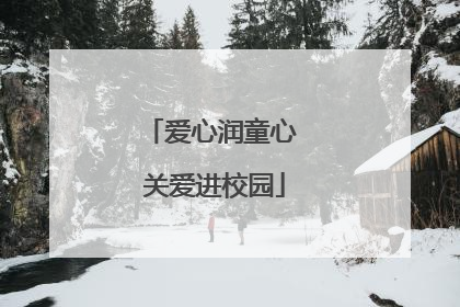 爱心润童心 关爱进校园