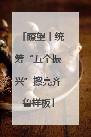 瞭望丨统筹“五个振兴”擦亮齐鲁样板