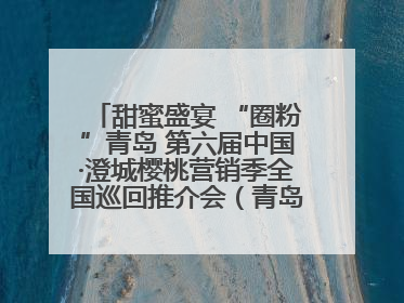 甜蜜盛宴 “圈粉”青岛 第六届中国·澄城樱桃营销季全国巡回推介会（青岛站）成功举办