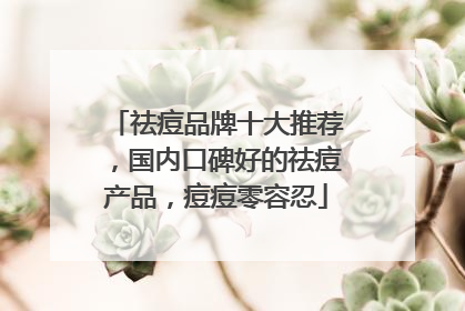 祛痘品牌十大推荐，国内口碑好的祛痘产品，痘痘零容忍