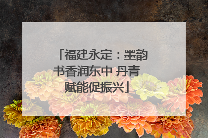 福建永定：墨韵书香润东中 丹青赋能促振兴