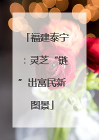 福建泰宁：灵芝“链”出富民新图景