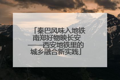 秦巴风味入地铁 南郑好物映长安——西安地铁里的城乡融合新实践