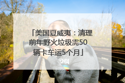 美国夏威夷：清理前年野火垃圾需50辆卡车运5个月