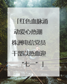 红色血脉涌动爱心热潮 株洲电信党员干部以热血迎“七一”