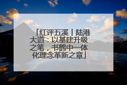 红评五溪丨陆港大道：以基建升级之笔，书鹤中一体化理念革新之章