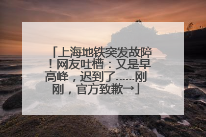 上海地铁突发故障！网友吐槽：又是早高峰，迟到了……刚刚，官方致歉→