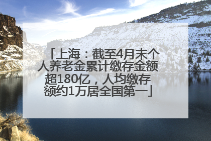 上海：截至4月末个人养老金累计缴存金额超180亿，人均缴存额约1万居全国第一
