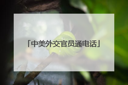 中美外交官员通电话