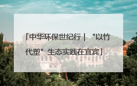 中华环保世纪行｜“以竹代塑”生态实践在宜宾