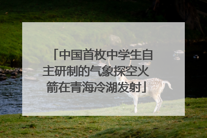 中国首枚中学生自主研制的气象探空火箭在青海冷湖发射
