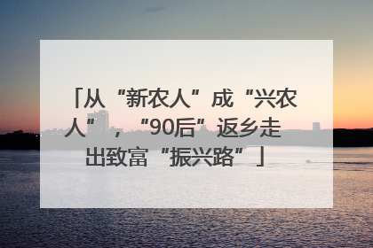 从“新农人”成“兴农人”，“90后”返乡走出致富“振兴路”