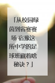 从校园绿茵到省赛赛场 宿豫这所中学的足球班藏着啥秘诀？