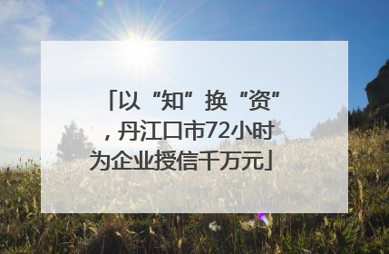 以“知”换“资”，丹江口市72小时为企业授信千万元