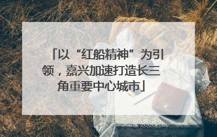 以“红船精神”为引领，嘉兴加速打造长三角重要中心城市