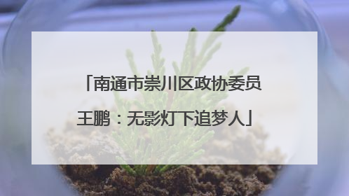 南通市崇川区政协委员王鹏：无影灯下追梦人