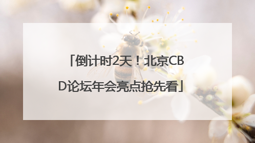 倒计时2天！北京CBD论坛年会亮点抢先看
