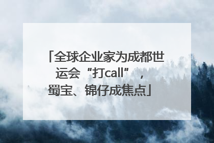 全球企业家为成都世运会“打call”，蜀宝、锦仔成焦点