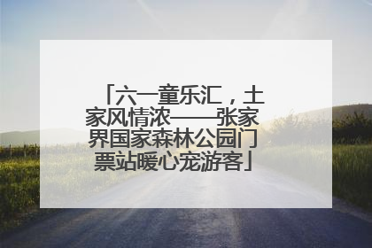 六一童乐汇，土家风情浓——张家界国家森林公园门票站暖心宠游客