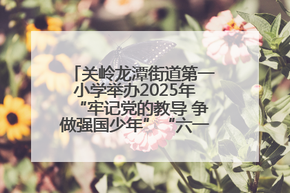 关岭龙潭街道第一小学举办2025年“牢记党的教导 争做强国少年”“六一”文艺汇演活动
