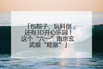 包粽子、玩科创，还有3D开心乐园！这个“六一”南京玄武很“哇塞”