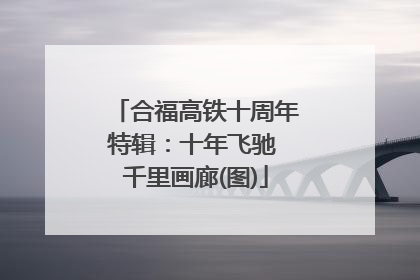 合福高铁十周年特辑：十年飞驰 千里画廊(图)