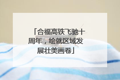 合福高铁飞驰十周年，绘就区域发展壮美画卷