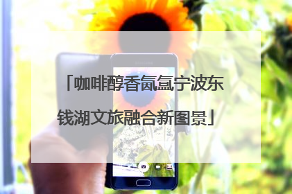 咖啡醇香氤氲宁波东钱湖文旅融合新图景