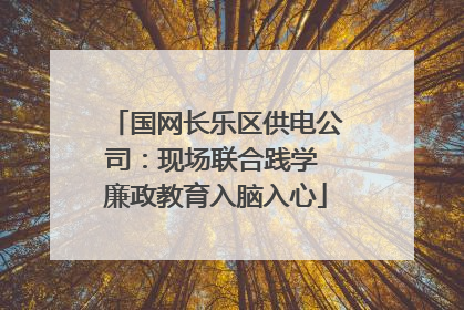 国网长乐区供电公司：现场联合践学 廉政教育入脑入心