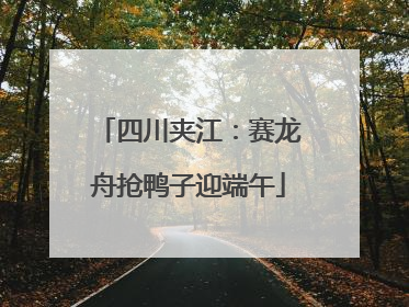 四川夹江：赛龙舟抢鸭子迎端午