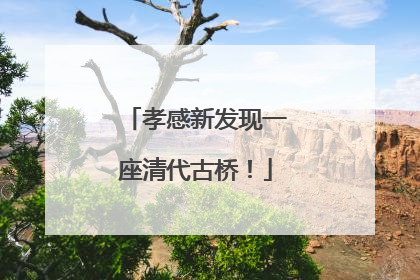 孝感新发现一座清代古桥！