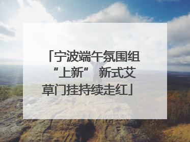 宁波端午氛围组“上新” 新式艾草门挂持续走红