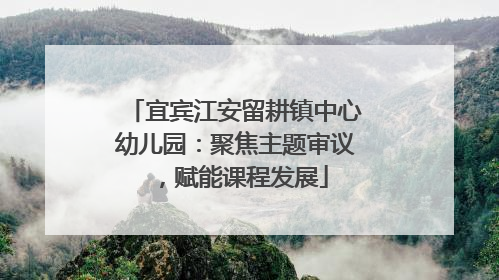 宜宾江安留耕镇中心幼儿园：聚焦主题审议，赋能课程发展