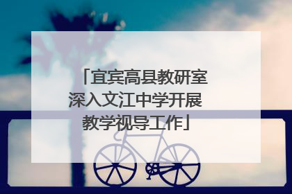 宜宾高县教研室深入文江中学开展教学视导工作