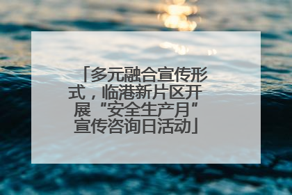 多元融合宣传形式，临港新片区开展“安全生产月”宣传咨询日活动