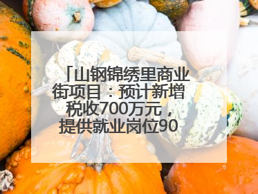 山钢锦绣里商业街项目：预计新增税收700万元，提供就业岗位900余个