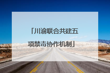 川渝联合共建五项禁毒协作机制