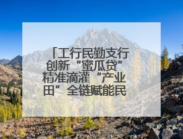 工行民勤支行创新“蜜瓜贷”精准滴灌“产业田”全链赋能民勤乡村振兴