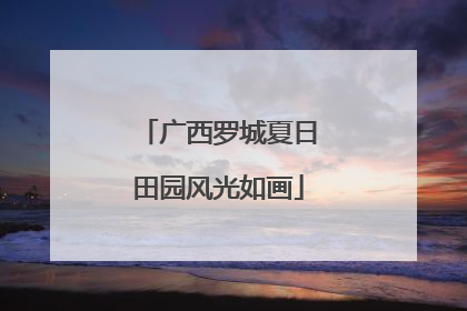 广西罗城夏日田园风光如画