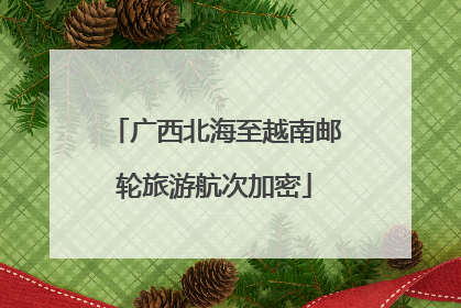 广西北海至越南邮轮旅游航次加密