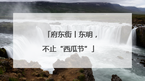 府东街丨东明，不止“西瓜节”