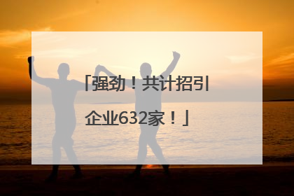 强劲！共计招引企业632家！