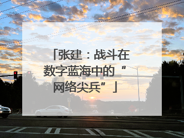 张建：战斗在数字蓝海中的“网络尖兵”